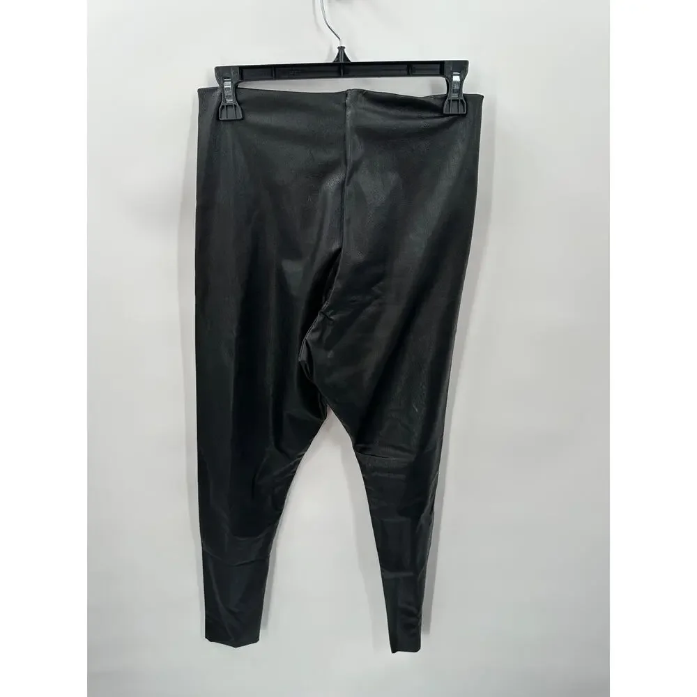 COMMMANDO NWT 7/8 Faux Leather Legging in Black // XL